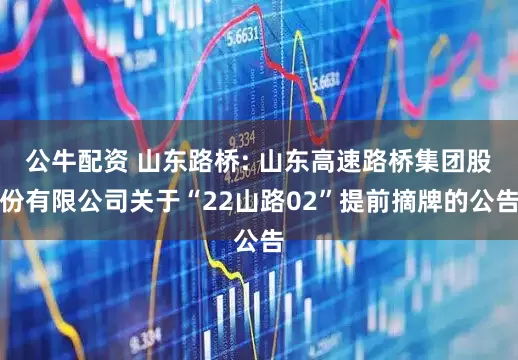 公牛配资 山东路桥: 山东高速路桥集团股份有限公司关于“22山路02”提前摘牌的公告